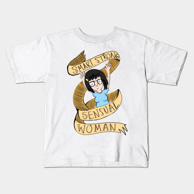 Tina Kids T-Shirt by cptpuggles